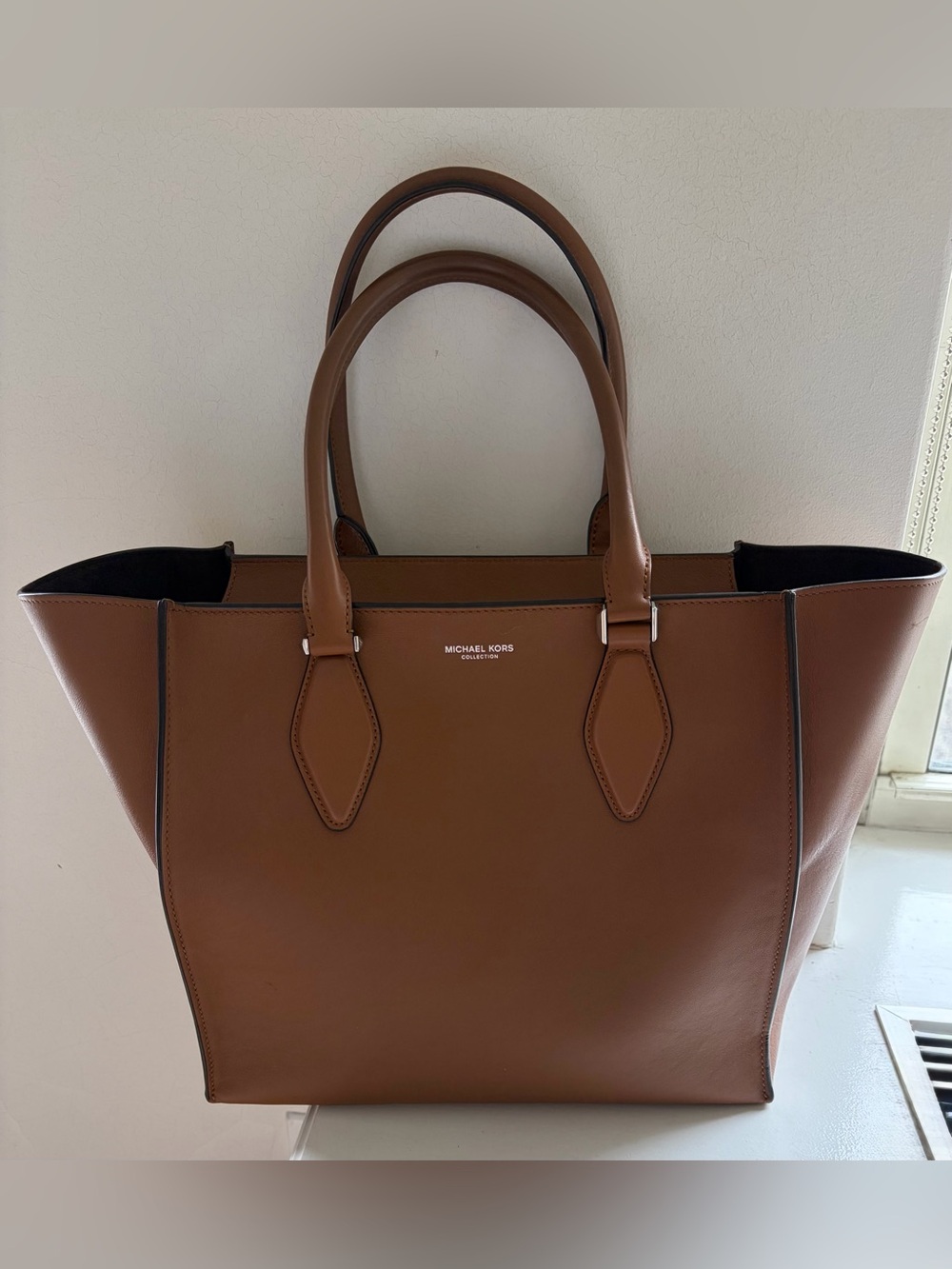 Michael Kors Collection Brown Leather Tote